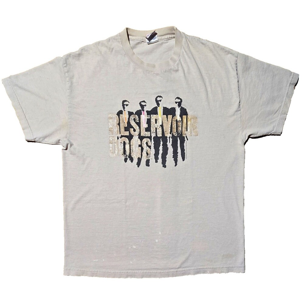 VTG Reservoir Dogs Shirt 1991 XL Color Ties Gold Letters Alstyle 90s